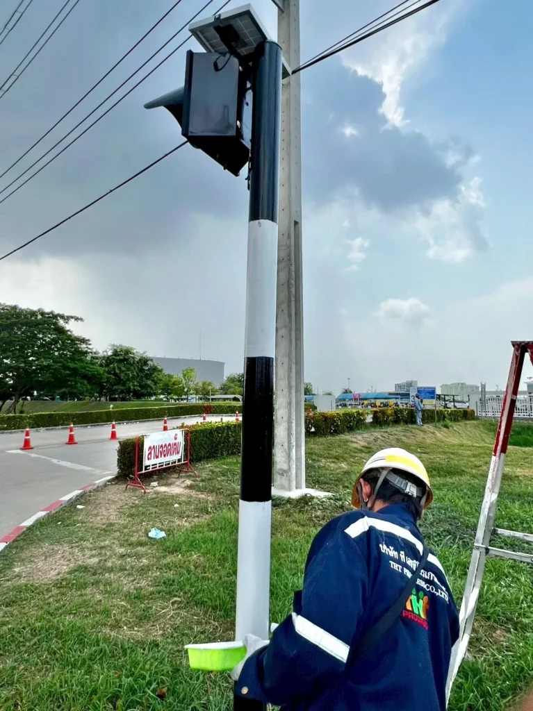 Light pole installation