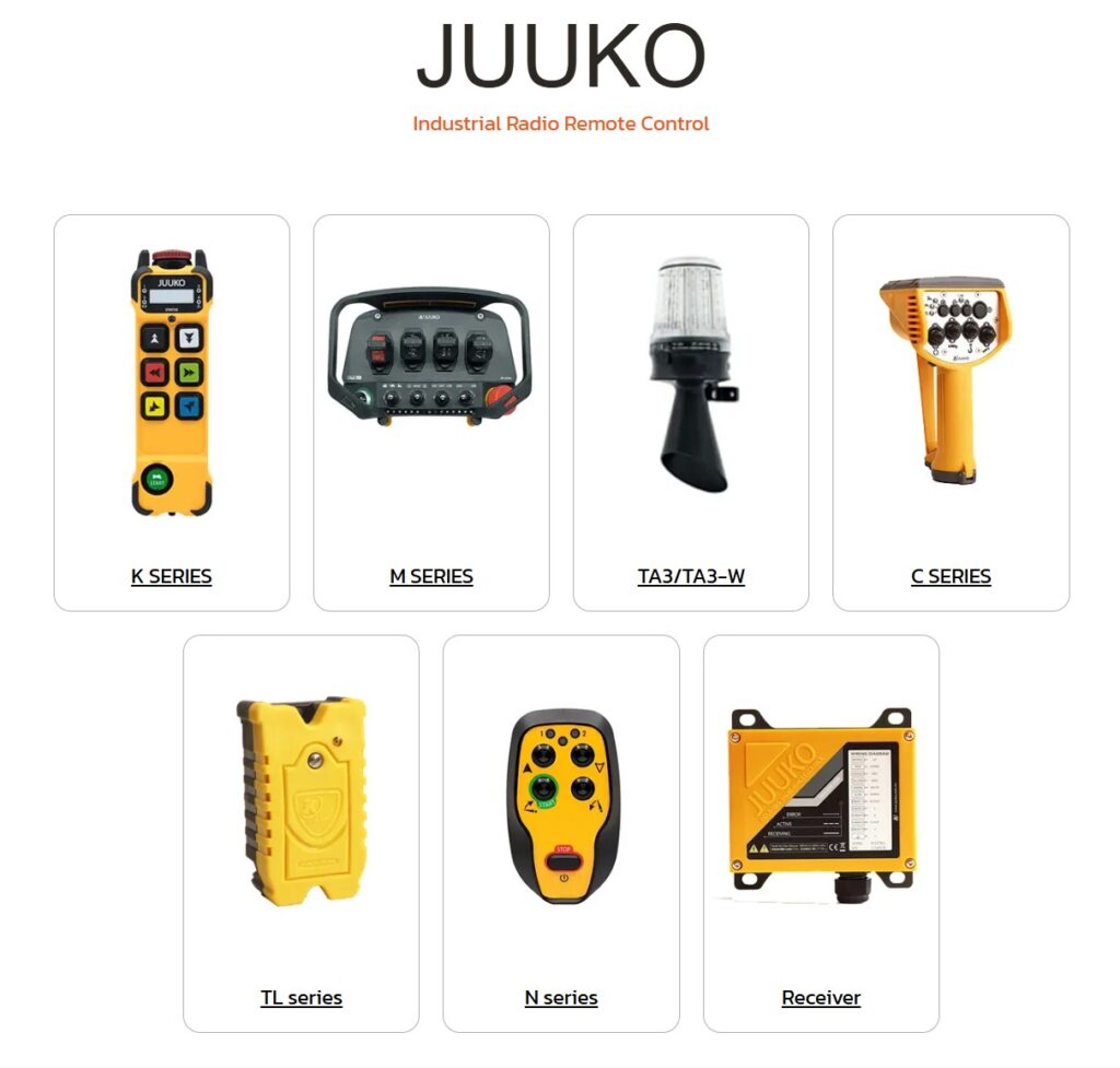 รีโมทไร้สาย JUUKO: ยกระดับความปลอดภัย ลดอุบัติเหตุในโรงงาน